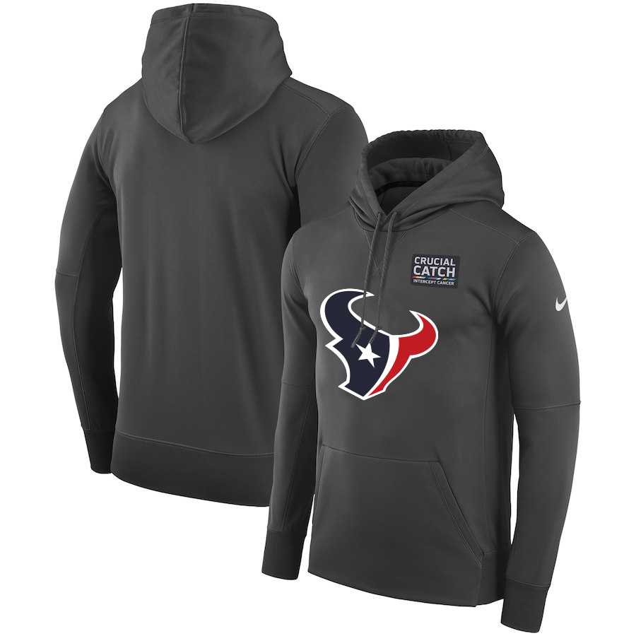 Men's Houston Texans Anthracite Nike Crucial Catch Performance Hoodie,We sell and wholesale Men's Houston Texans Anthracite Nike Crucial Catch Performance Hoodie on line form chian!